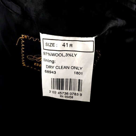 Vintage Brooks Brothers Brooksease Wool 2 Button Blazer 42R Gray Twill - Picture 8 of 11